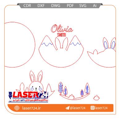 تصویر طرح تابلو کودکانه حیوانات #2